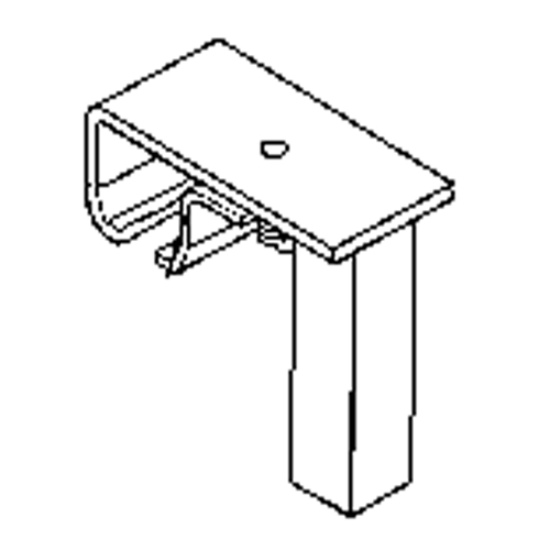 Track Bracket for Floor Support Hardware Les Fournitures Industrielles Méga