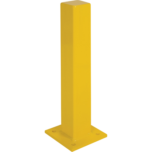 Heavy-Duty Bollards, Steel, 24" H x 4" W, Yellow Les Fournitures Industrielles Méga