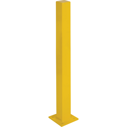 Butoirs robustes, Acier, 48" h x 4" la, Jaune Les Fournitures Industrielles Méga