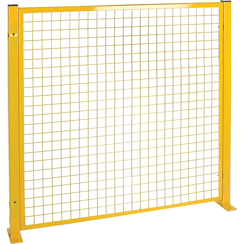 Perimeter Guards, 4.125' H x 2" W, Yellow Les Fournitures Industrielles Méga