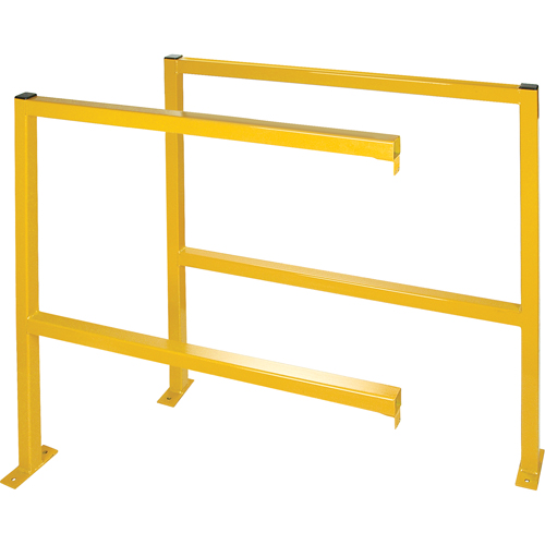 Perimeter Guards - Tubular Style, 48" W x 49-1/2" H, Yellow Les Fournitures Industrielles Méga