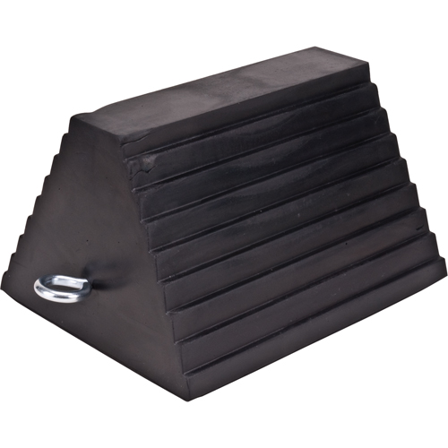 Wheel Chock, 9" x 8" x 6", Black Les Fournitures Industrielles Méga
