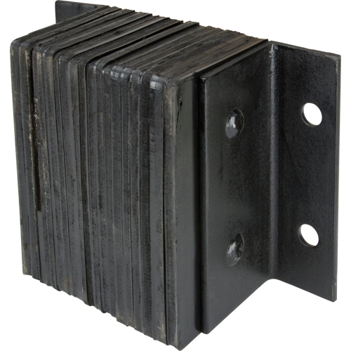 Laminated Dock Bumpers, Horizontal, Rubber, 12" W x 6" D x 10" H Les Fournitures Industrielles Méga