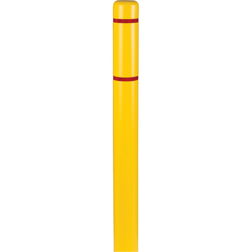 Polyethylene Bollard Covers, 4-1/2" Dia. x 52" L, Yellow Les Fournitures Industrielles Méga