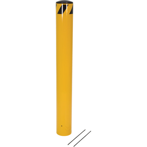Bornes &agrave; couler, Acier, 48-1/2" h x 5-9/16" la, Jaune Les Fournitures Industrielles Méga