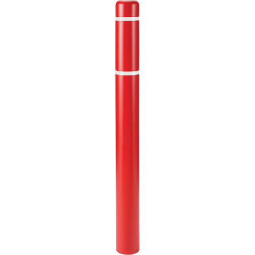 Polyethylene Bollard Covers, 6-5/8" Dia. x 72" L, Red Les Fournitures Industrielles Méga