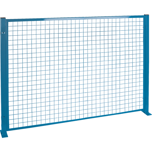 Perimeter Guards - Mesh Style, 4' H x 8' W, Blue Les Fournitures Industrielles Méga