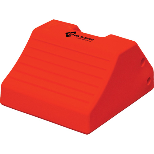 Cales-roue robustes, Polyur&eacute;thane, Jaune s&eacute;curit&eacute;, 15-1/2" la x 17-7/10" p x 10" h Les Fournitures Industrielles Méga