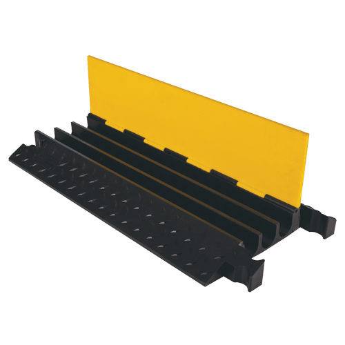 Yellow Jacket&reg; Heavy Duty Cable Protector, 3 Channels, 36" L x 18.5" W x 2.875" H Les Fournitures Industrielles Méga