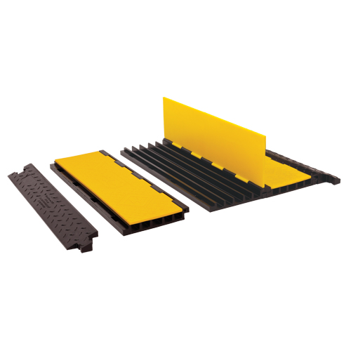 Ensemble de protection de c&acirc;bles Yellow Jacket, 5 canaux, 36" lo x 19,75" la x 2" h Les Fournitures Industrielles Méga
