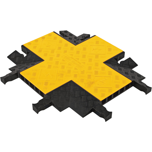 Yellow Jacket&reg; 5-Channel Heavy Duty Cable Protector - 4-Way Connector Les Fournitures Industrielles Méga