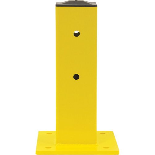 Poteau pour barri&egrave;re de s&eacute;curit&eacute;, Acier, 5" lo x 17" h, Jaune s&eacute;curit&eacute; OSHA Les Fournitures Industrielles Méga
