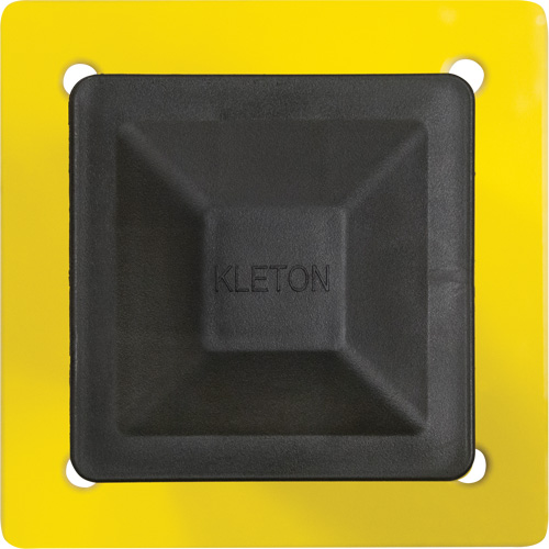 Poteau pour barri&egrave;re de s&eacute;curit&eacute;, Acier, 5" lo x 17" h, Jaune s&eacute;curit&eacute; OSHA Les Fournitures Industrielles Méga