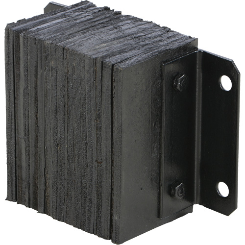Butoir de quai lamell&eacute;, Horizontal, Caoutchouc, 12" la x 6" p x 10" h Les Fournitures Industrielles Méga