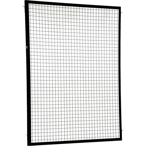 Adjustable Perimeter Guard Panel, 6' H x 5' W, Black Les Fournitures Industrielles Méga