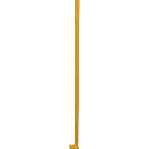 Poteau de protection de coin p&eacute;rim&eacute;trique ajustable, 4" la x 72" h, Jaune Les Fournitures Industrielles Méga