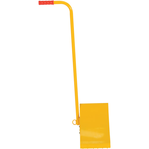 Cale de roue avec poign&eacute;e ergonomique, Acier, Jaune, 8" la x 10-3/4" p x 9-1/8" h Les Fournitures Industrielles Méga