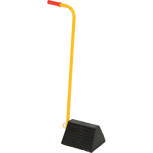 Cale de roue avec poign&eacute;e ergonomique, 9-1/4" x 8" x 6", Noir Les Fournitures Industrielles Méga