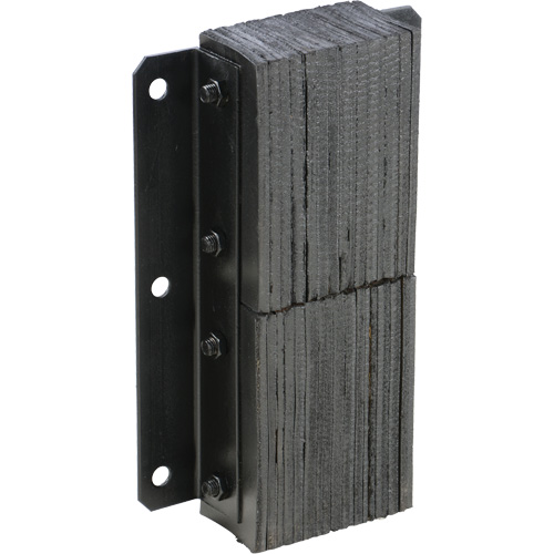 Laminated Dock Bumper, Vertical, Rubber, 13-1/4" W x 4-1/2" D x 20" H Les Fournitures Industrielles Méga