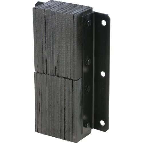 Laminated Dock Bumper, Vertical, Rubber, 13-1/4" W x 4-1/2" D x 20" H Les Fournitures Industrielles Méga