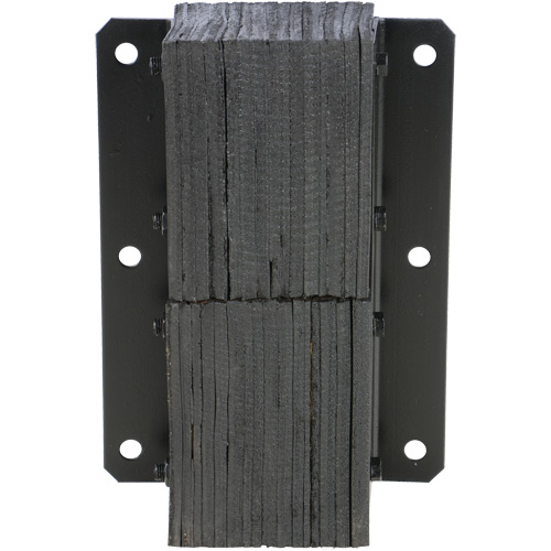 Laminated Dock Bumper, Vertical, Rubber, 13-1/4" W x 4-1/2" D x 20" H Les Fournitures Industrielles Méga