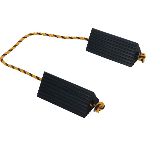 Airline Wheel Chock, 5" x 10" x 4-1/2", Black Les Fournitures Industrielles Méga