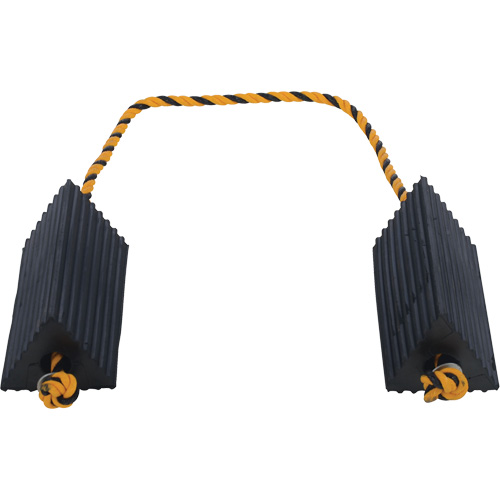 Airline Wheel Chock, 5" x 10" x 4-1/2", Black Les Fournitures Industrielles Méga