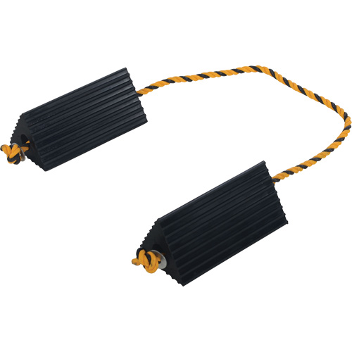 Airline Wheel Chock, 5" x 10" x 4-1/2", Black Les Fournitures Industrielles Méga
