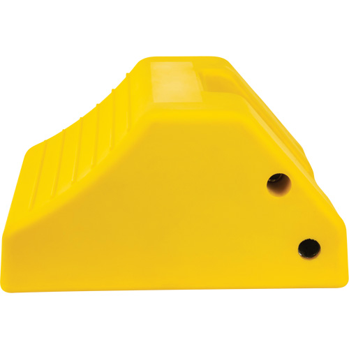 Cale de roue robustes, Ur&eacute;thane, Jaune, 15-1/2" la x 17-7/10" p x 10" h Les Fournitures Industrielles Méga