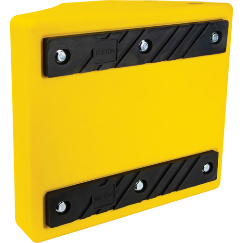 Cale de roue robustes, Ur&eacute;thane, Jaune, 15-1/2" la x 17-7/10" p x 10" h Les Fournitures Industrielles Méga