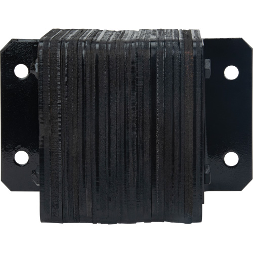 Laminated Dock Bumpers, Horizontal, Rubber, 12" W x 4" D x 10" H Les Fournitures Industrielles Méga