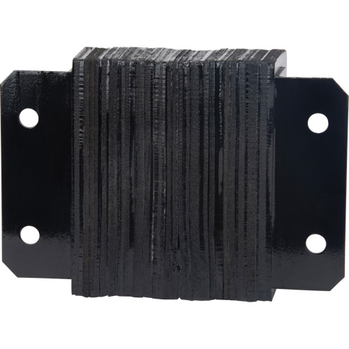 Laminated Dock Bumpers, Horizontal, Rubber, 12" W x 4" D x 10" H Les Fournitures Industrielles Méga