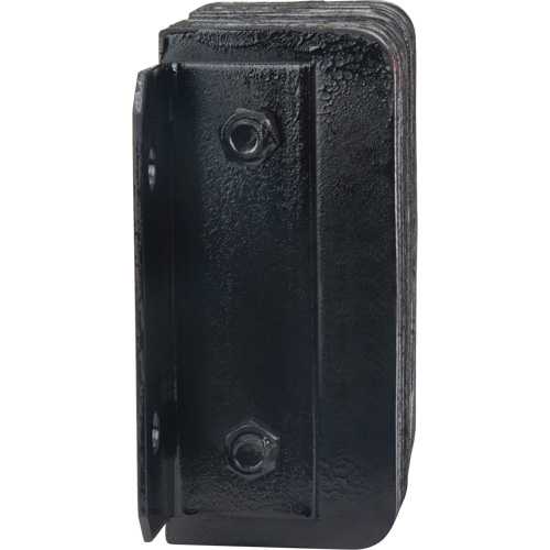 Laminated Dock Bumpers, Horizontal, Rubber, 12" W x 4" D x 10" H Les Fournitures Industrielles Méga