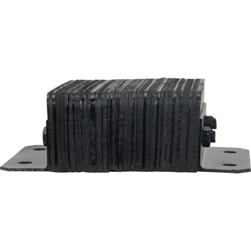 Laminated Dock Bumpers, Horizontal, Rubber, 12" W x 4" D x 10" H Les Fournitures Industrielles Méga