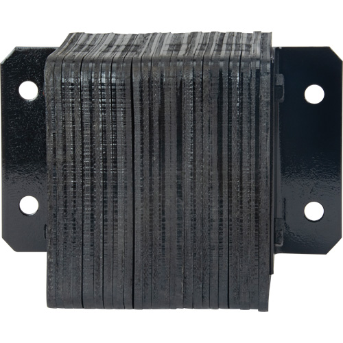 Laminated Dock Bumpers, Horizontal, Rubber, 12" W x 6" D x 10" H Les Fournitures Industrielles Méga