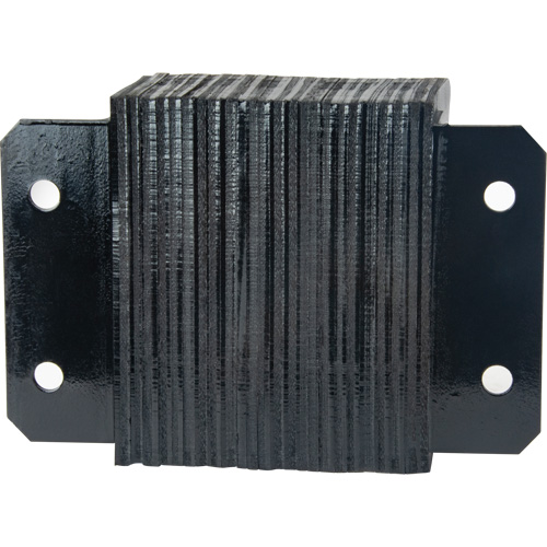 Laminated Dock Bumpers, Horizontal, Rubber, 12" W x 6" D x 10" H Les Fournitures Industrielles Méga