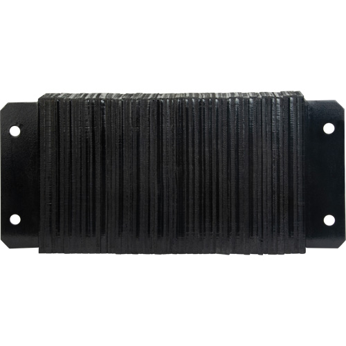 Laminated Dock Bumpers, Horizontal, Rubber, 24" W x 4" D x 12" H Les Fournitures Industrielles Méga