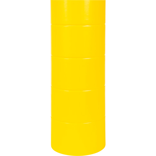 Polyethylene Bollard Cover, 6-5/8" Dia. x 60" L, Red/Yellow Les Fournitures Industrielles Méga