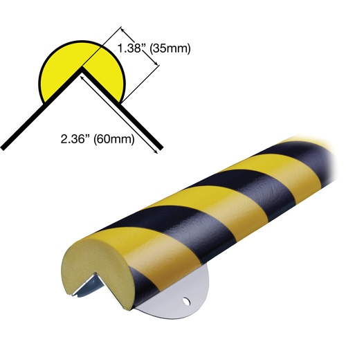 WPK-A+ Profile 1M Corner Protection Bumper Guard Wall Protection Kit Les Fournitures Industrielles Méga