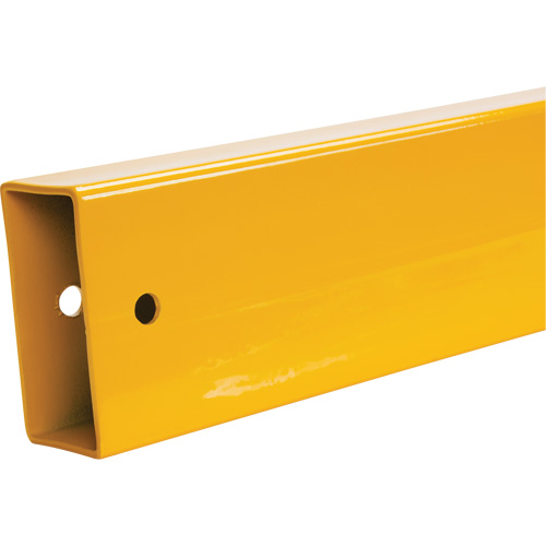 Lift-Out Light-Duty Guard Rail, Steel, 4' L x 4" H, Safety Yellow Les Fournitures Industrielles Méga
