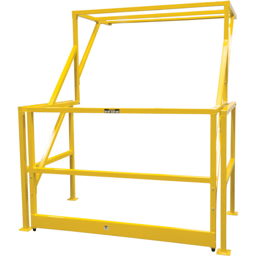 Mezzanine Safety Gate, 70" L x 77" H, 78" Raised, Yellow Les Fournitures Industrielles Méga