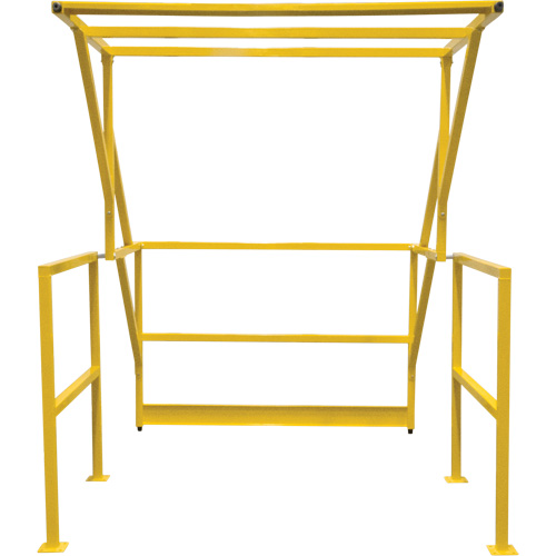 Mezzanine Safety Gate, 70" L x 77" H, 78" Raised, Yellow Les Fournitures Industrielles Méga
