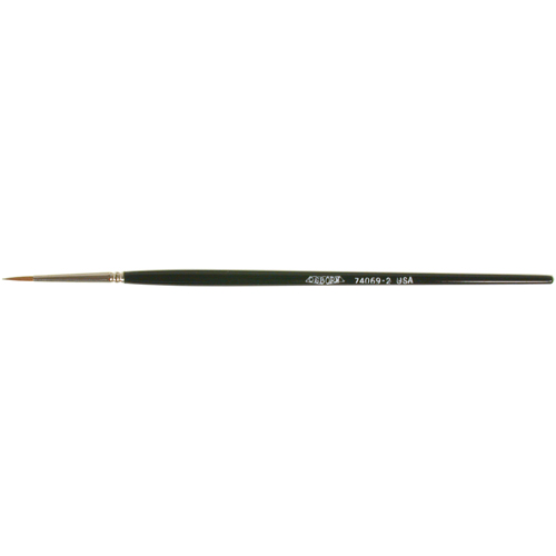 Artist Paint Brush, 3/32" Brush Width, Red Sable, Wood Handle Les Fournitures Industrielles Méga