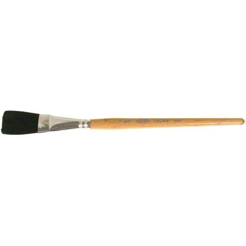 Pinceau une passe, Largeur de la brosse de 3/4", Soie de bœuf, Manche &agrave; Bois Les Fournitures Industrielles Méga