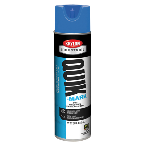 Peinture de marquage industrielle invers&eacute;e &agrave; base d'eau Quik-Mark, 17 oz, Canette a&eacute;rosol Les Fournitures Industrielles Méga