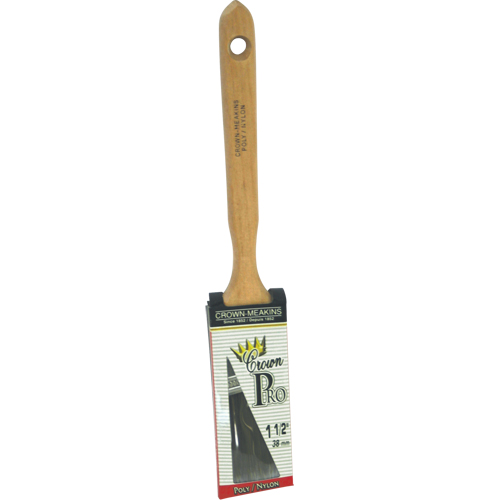 Pinceau angulaire Pro, Poly/nylon, Manche Bois, Largeur de 1-1/2" Les Fournitures Industrielles Méga