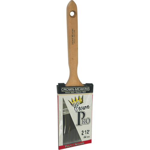 Pinceau angulaire Pro, Poly/nylon, Manche Bois, Largeur de 2-1/2" Les Fournitures Industrielles Méga