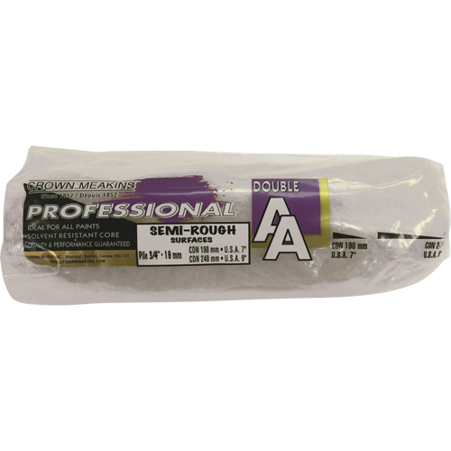 Manchon de rouleau &agrave; peinture synth&eacute;tique professionnel AA, Nap 19 mm (3/4"), 240 mm (9-1/2") l Les Fournitures Industrielles Méga