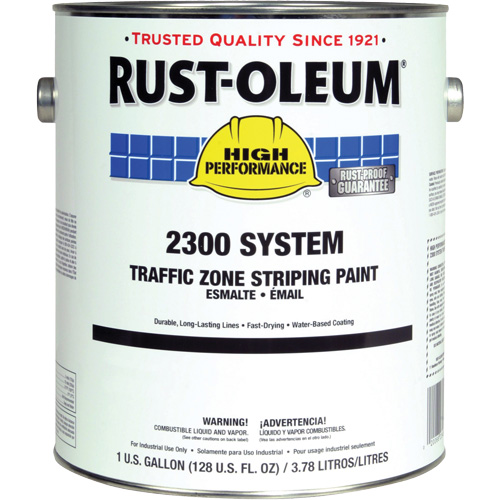 Peinture pour traçage de ligne pour zone de circulation System 2300, Jaune, 5 gal., Gallon Les Fournitures Industrielles Méga