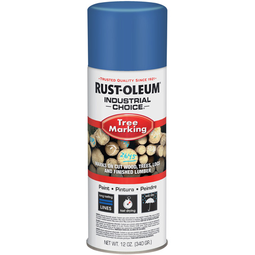 Peinture pour le marquage des arbres Industrial Choice T1600, Bleu, 16 oz Les Fournitures Industrielles Méga